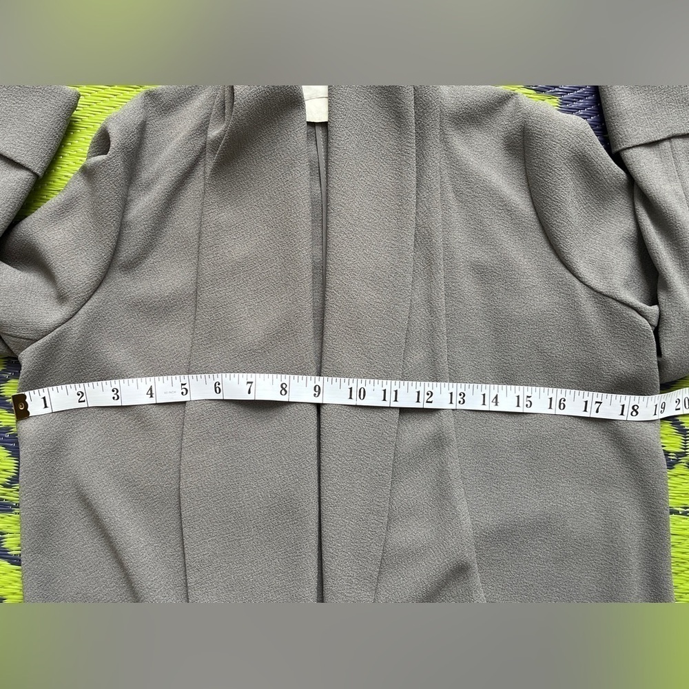 Aritzia Gray Draped Open-Front Blazer - Picture 10 of 11